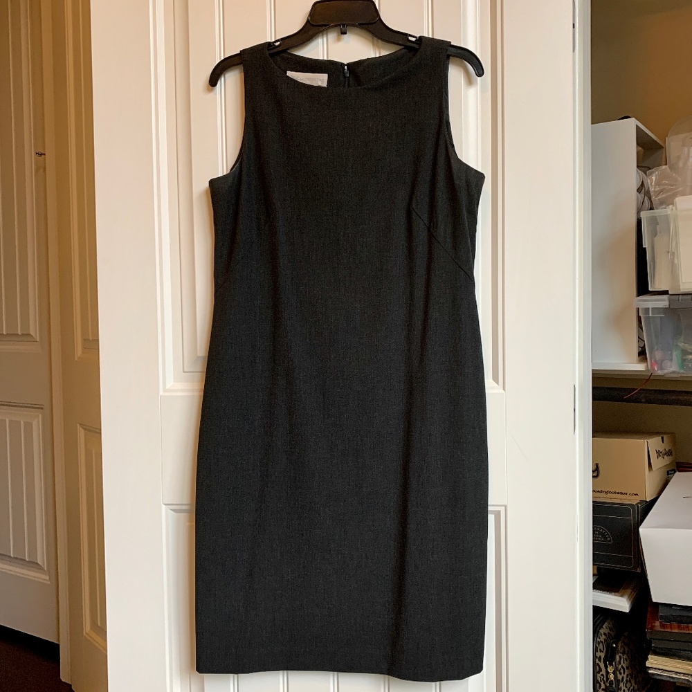Grey Sheath Coctail Dress
